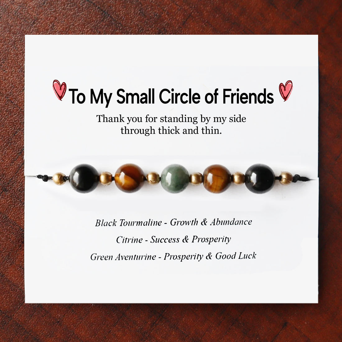 'Small Circle of Friend' Courage and Strength Crystal Bracelet