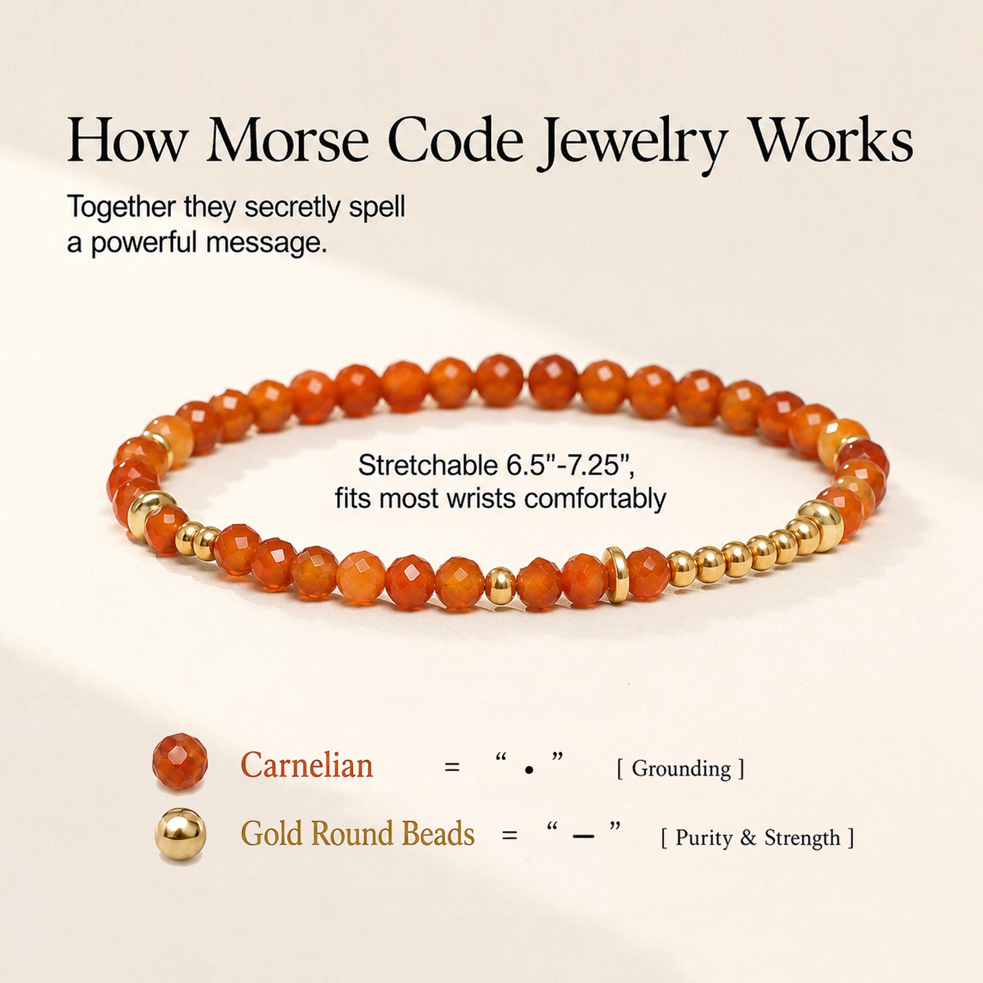 arnelian morse code bracelet for adhd moms