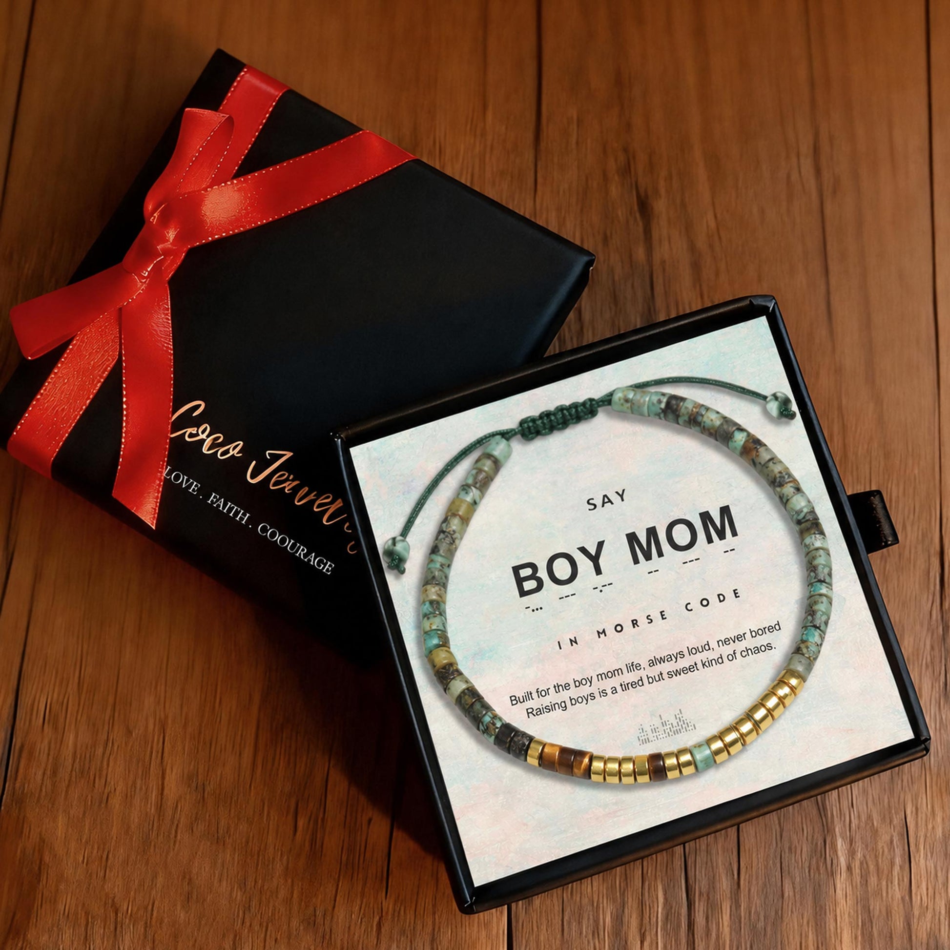 gift for boy mom bracelet