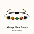 girl gang courage and strength crystal bracelet, friendship jewelry