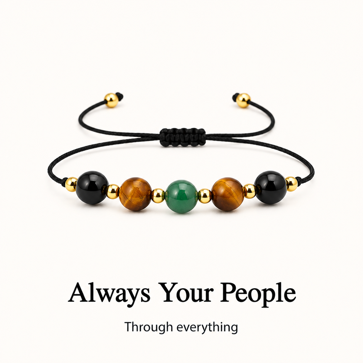 girl gang courage and strength crystal bracelet, friendship jewelry