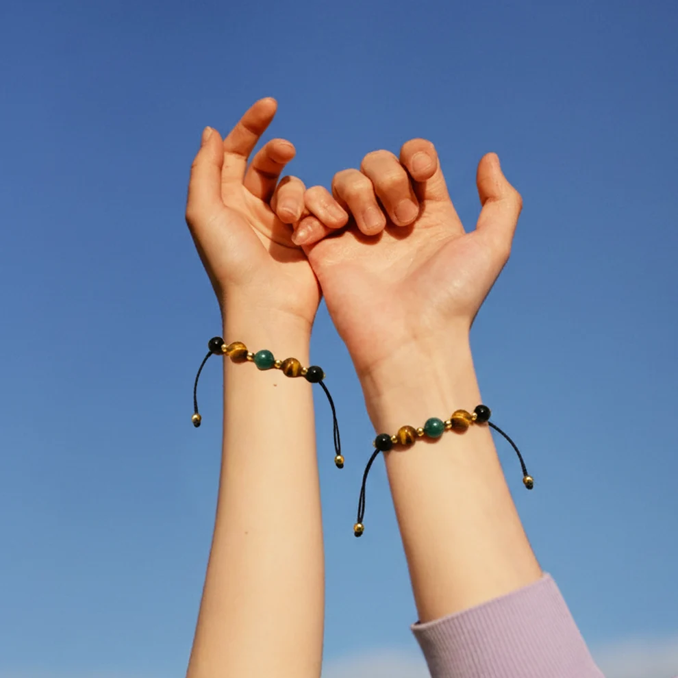 girl gang friendship bracelet, courage and strength jewelry