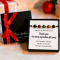 girl gang friendship gift, crystal bracelet for best friend, gift-ready