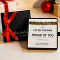 encouragement bracelet gift, proud of you jewelry, gift-ready