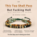 this too shall pass double layer morse code bracelet