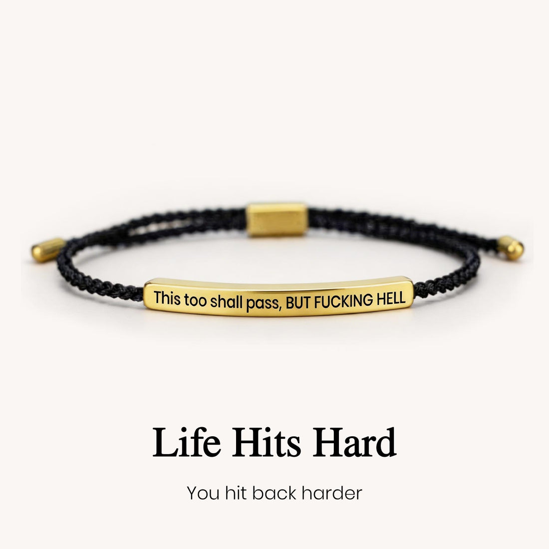 this too shall pass tube bracelet
