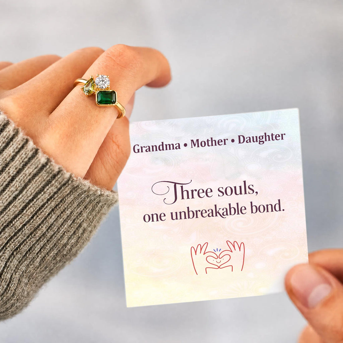 family birthstone ring