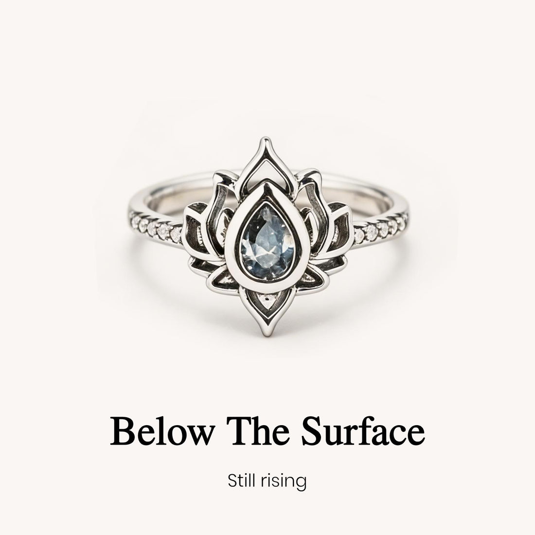 this too shall pass engraved lotus ring