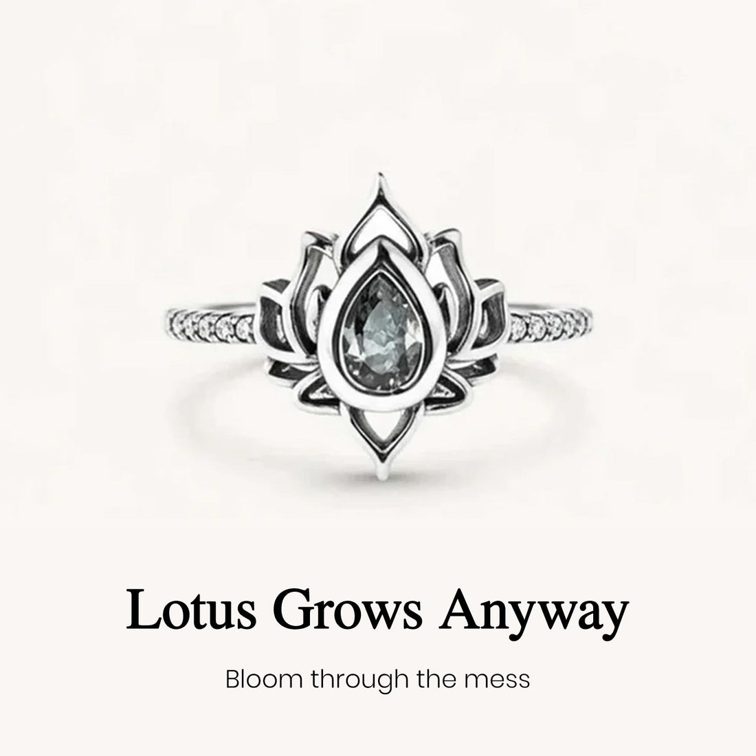 this too shall pass lotus ring