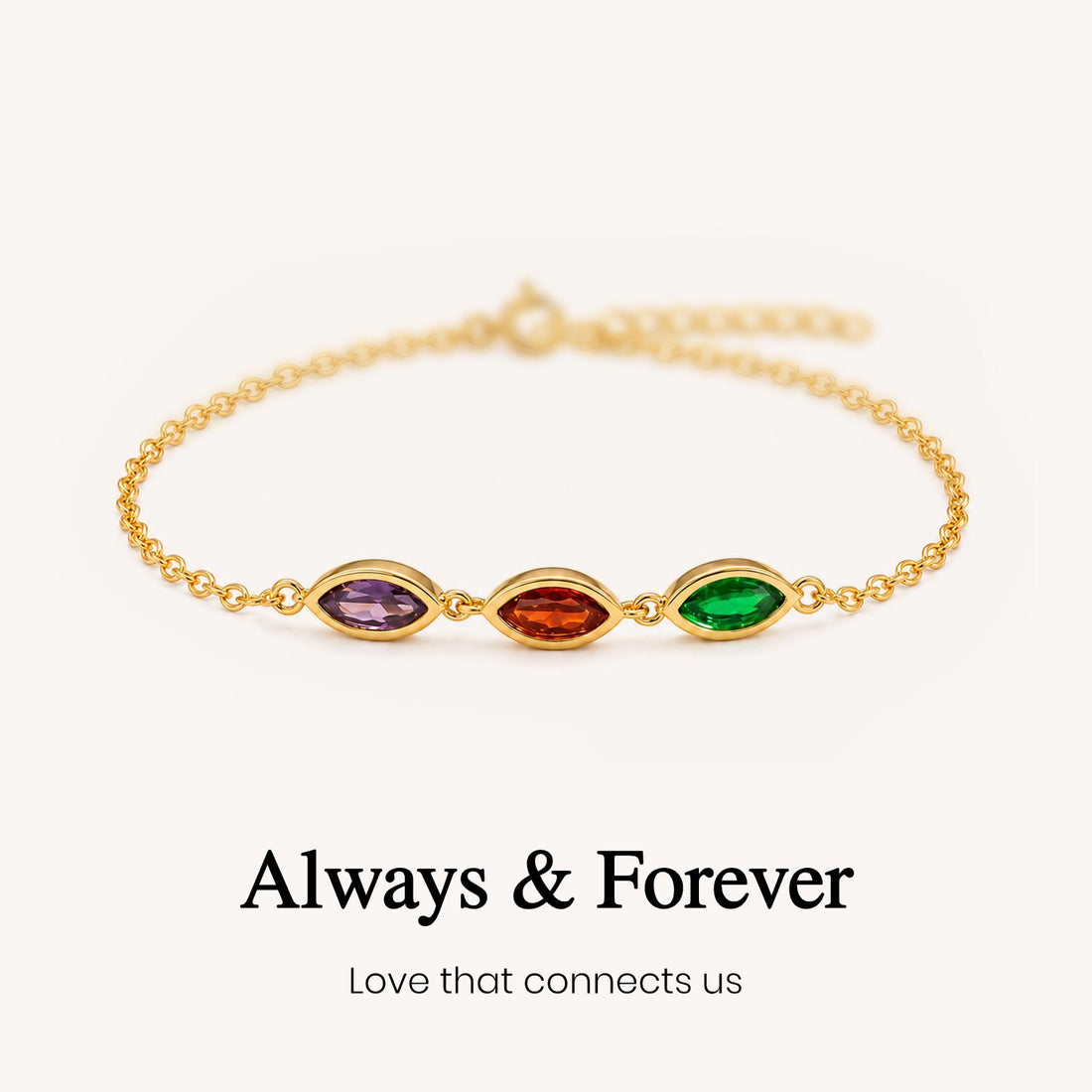 Always Together Birthstone Bracelet