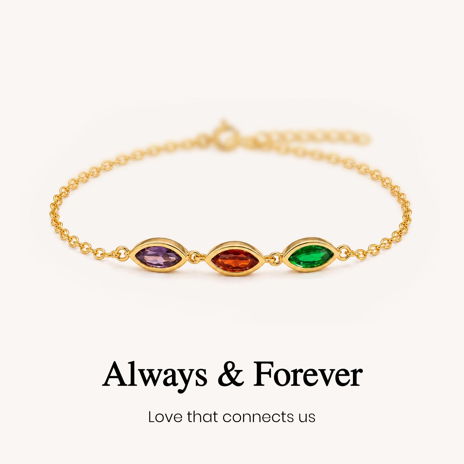 Always Together Birthstone Bracelet