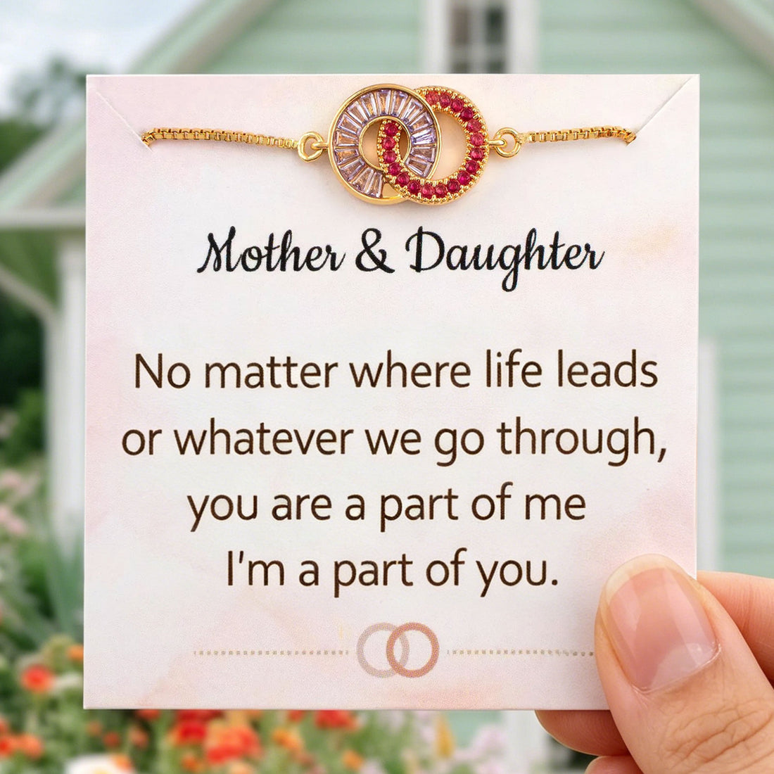 custom linking birthstone bracelet