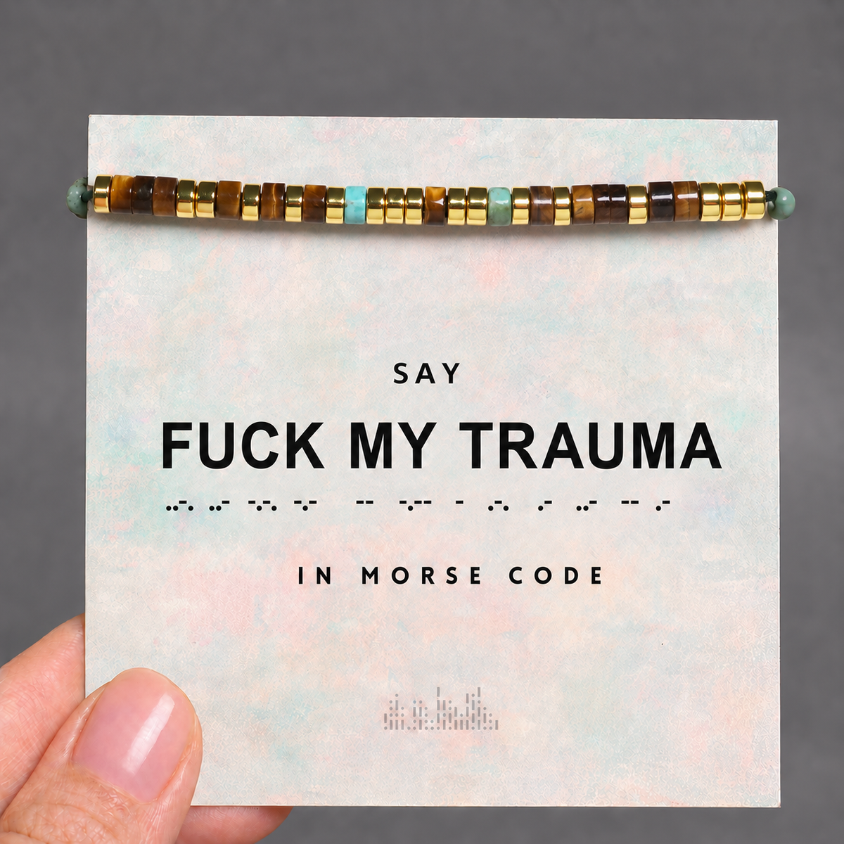 empowerment morse code bracelet