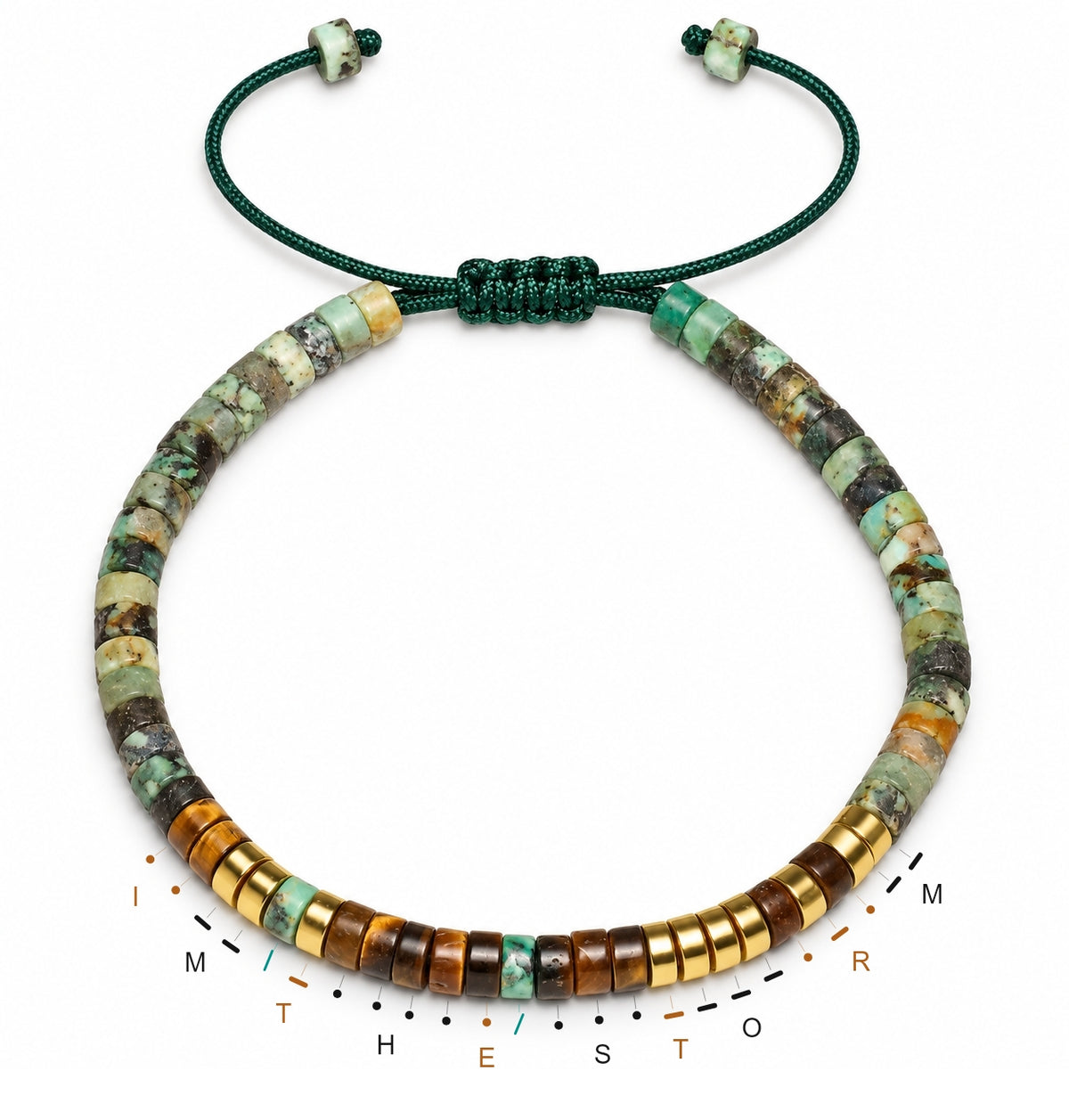 hidden storm message morse code bracelet