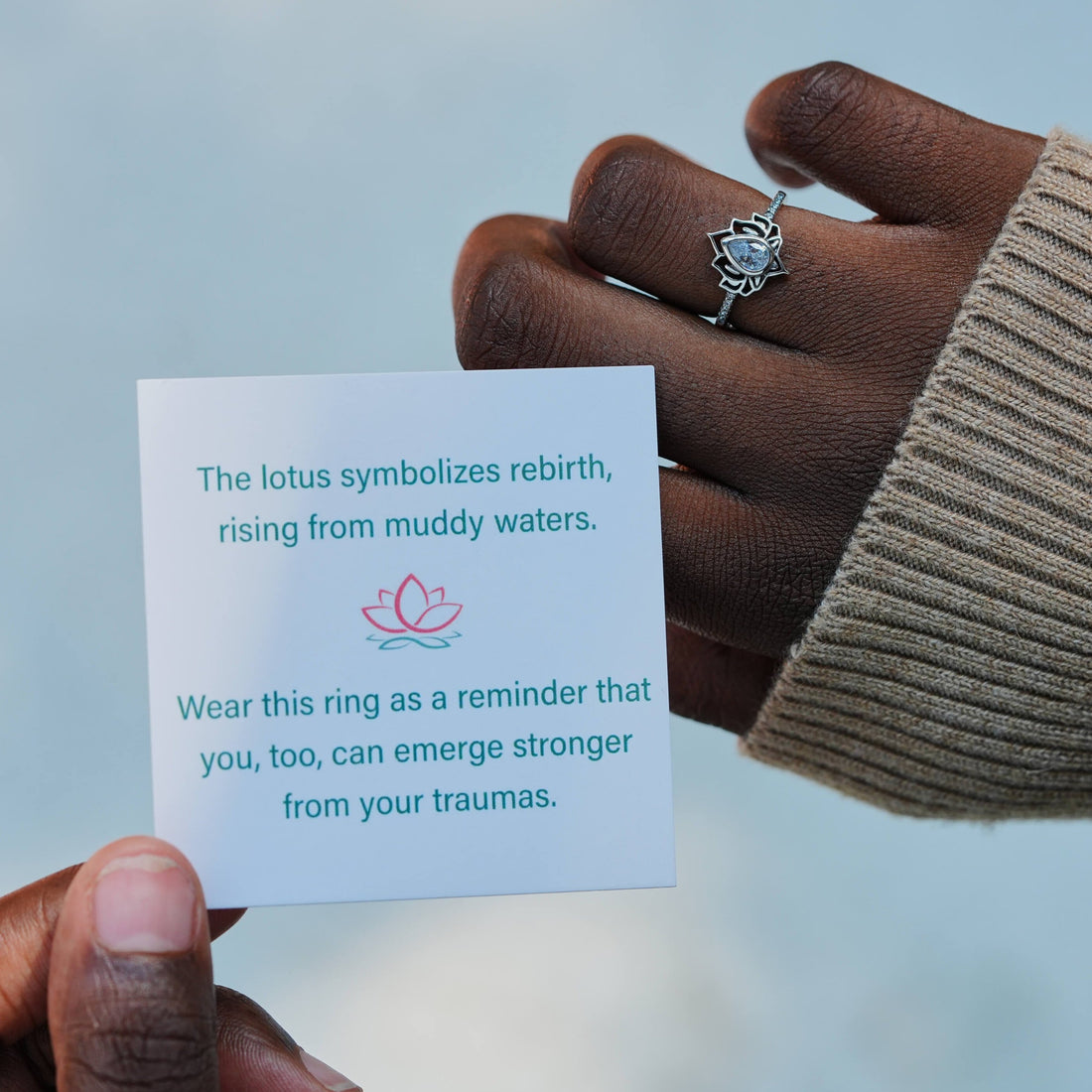 Strong As Fuck Lotus Ring