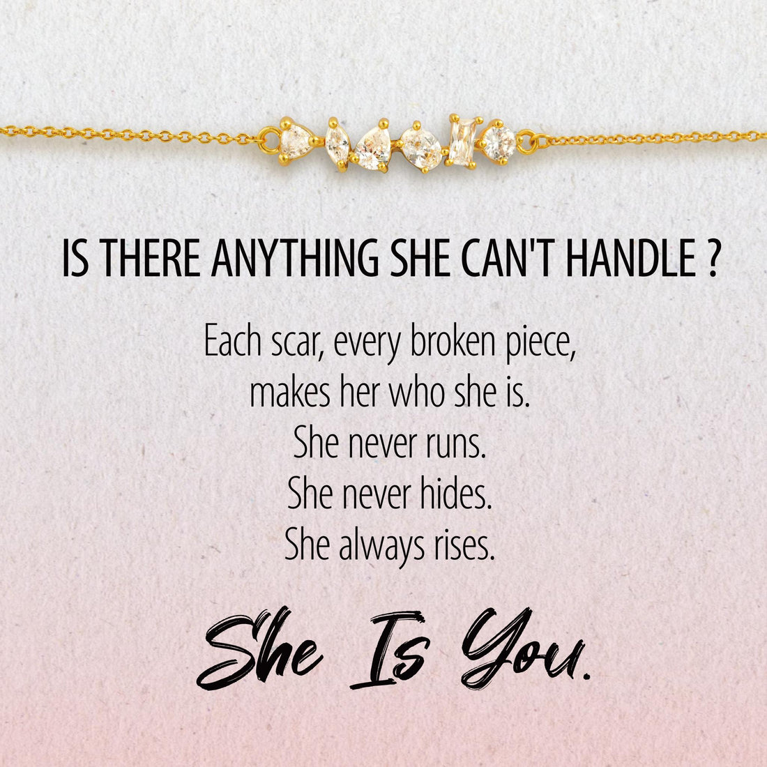 Strength In The Pieces Broken Bracelet